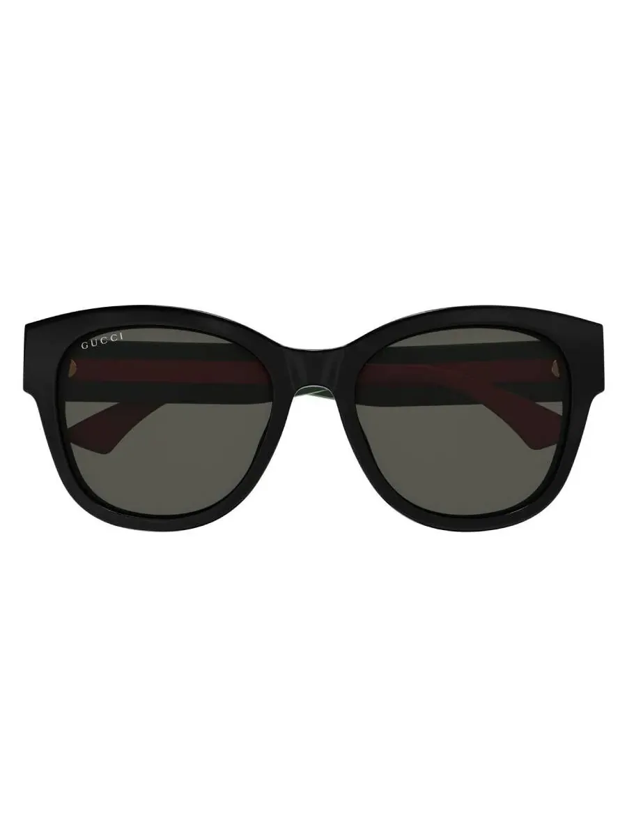 Женские солнцезащитные очки Gucci Grey Navigator GG1866SK 001 56 — изображение 1 из 4, зеленый