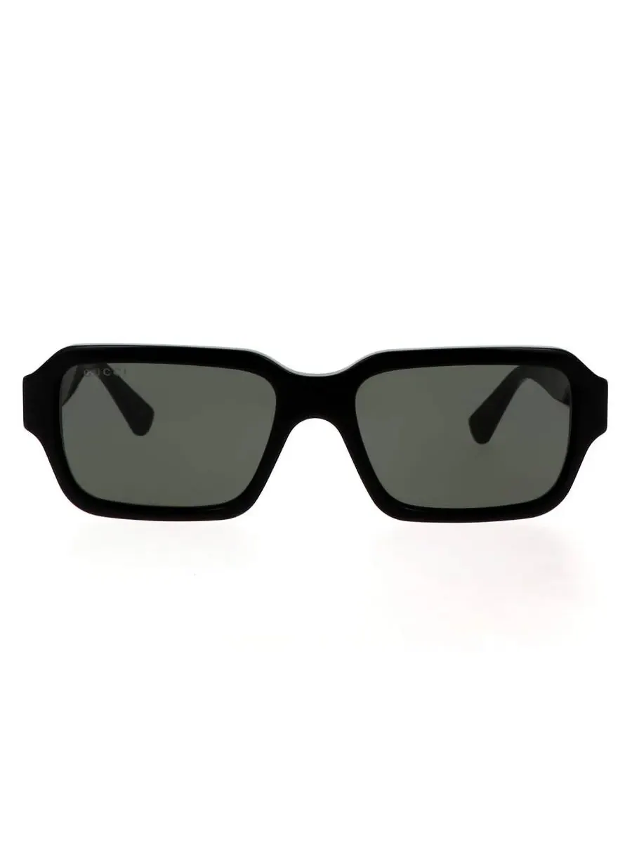 Мужские прямоугольные солнцезащитные очки Gucci серого цвета GG1887S 001 54 — изображение 1 из 4, черный
