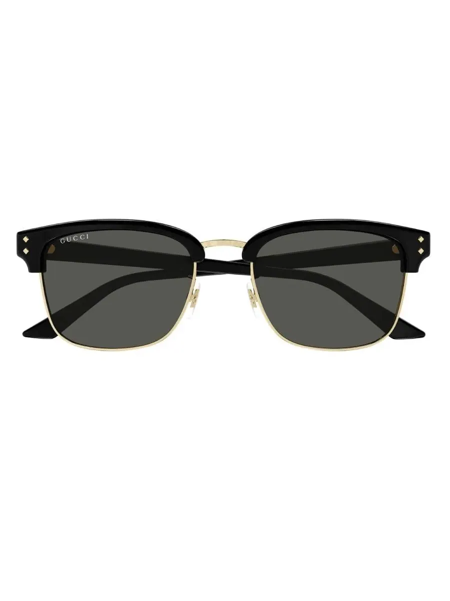 Мужские солнцезащитные очки Gucci Grey Sport GG1897SK 001 54, черный/золотой — изображение 1 из 4, черный/золотистый