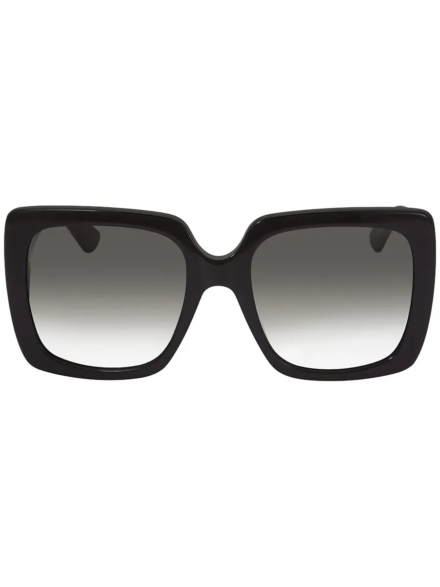 Женские солнцезащитные очки Gucci Grey Square GG0418S 001 54 — изображение 1 из 5, серый