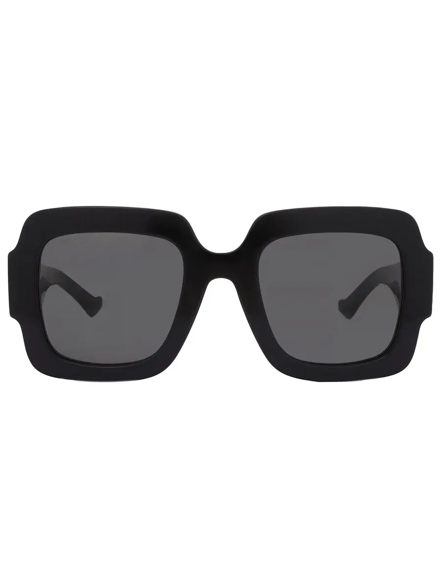 Женские солнцезащитные очки Gucci Grey Square GG1547S 001 50 — изображение 1 из 6, черный