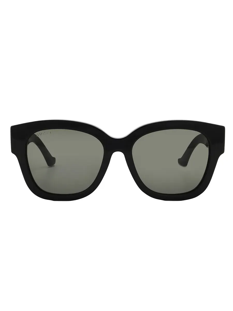 Женские солнцезащитные очки Gucci Grey Square GG1550SK 001 54 — черный