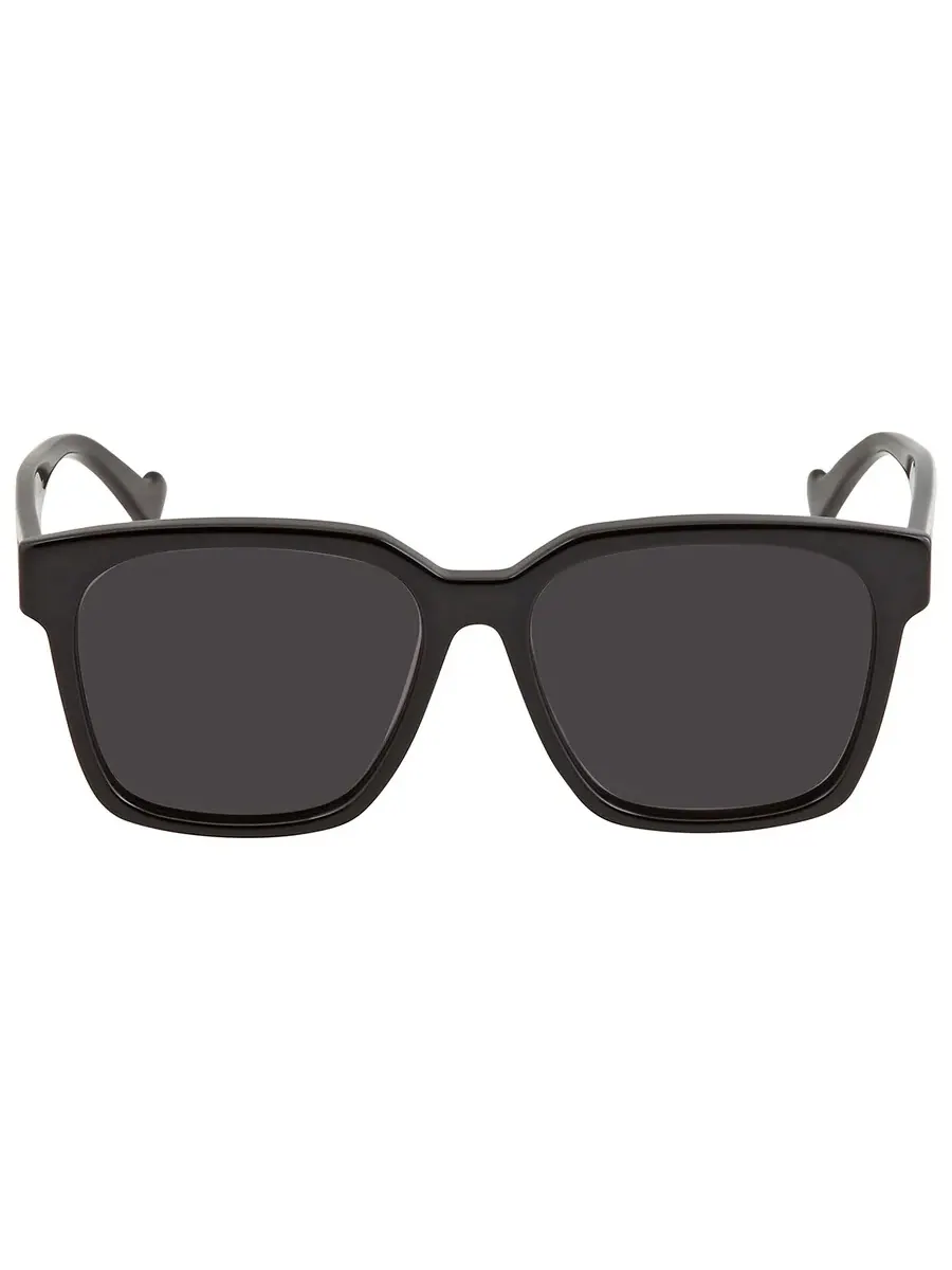 Мужские солнцезащитные очки Gucci Grey Square GG0965SA 001 57 — изображение 1 из 4, черный