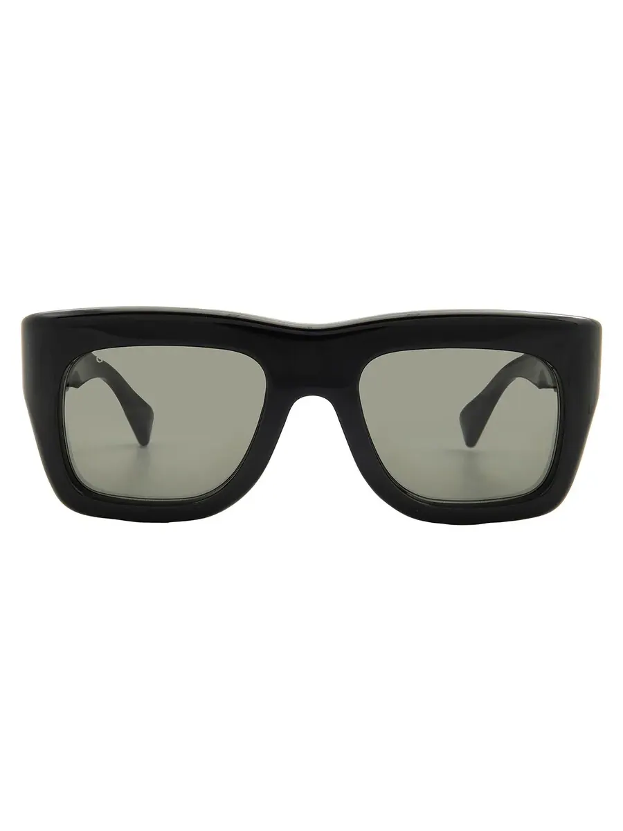 Мужские солнцезащитные очки Gucci Grey Square GG1811S 001 52 — изображение 1 из 5, черный