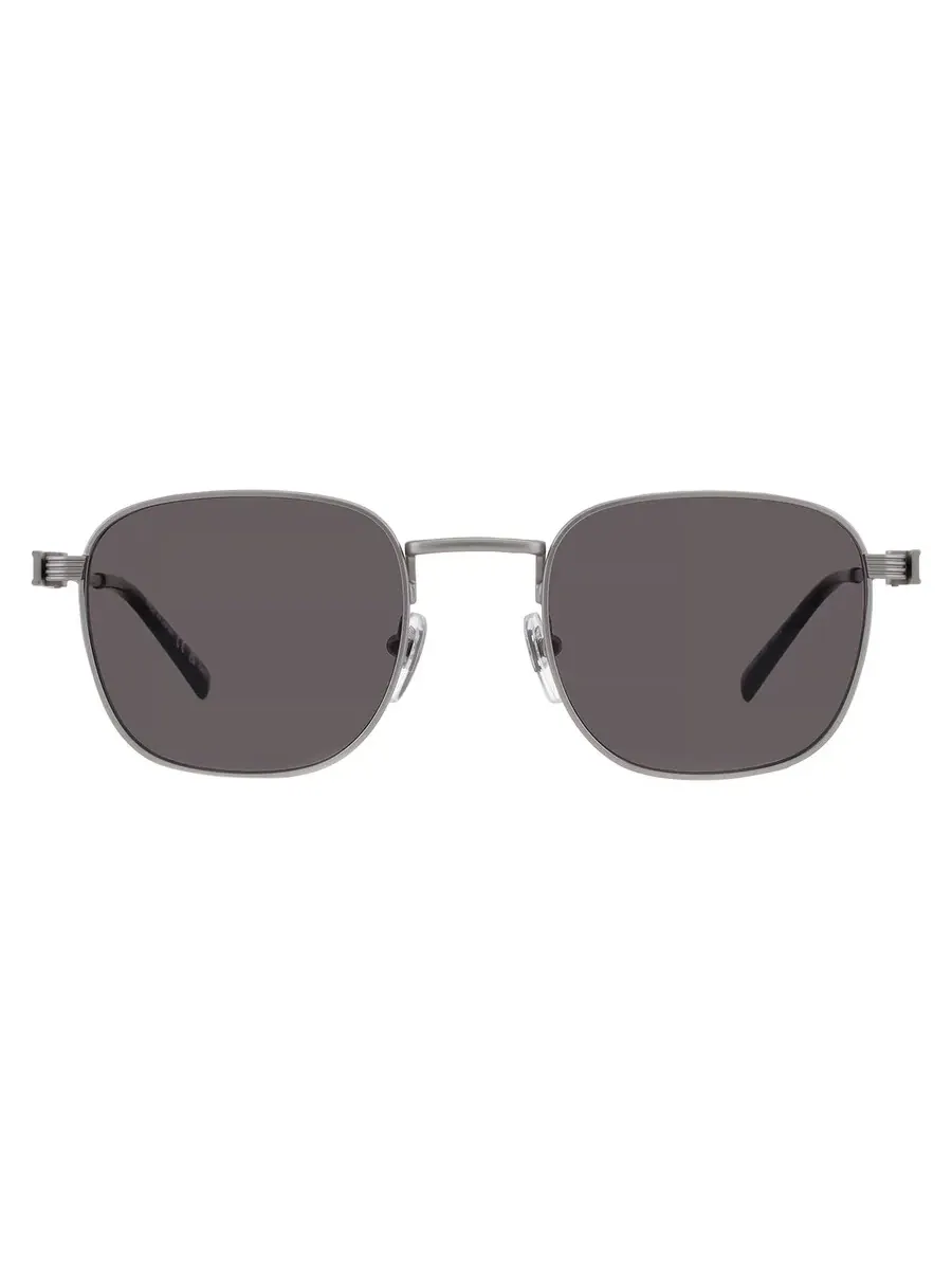 Мужские солнцезащитные очки Gucci Grey Square GG1876S 003 50 — изображение 1 из 5, серебряный