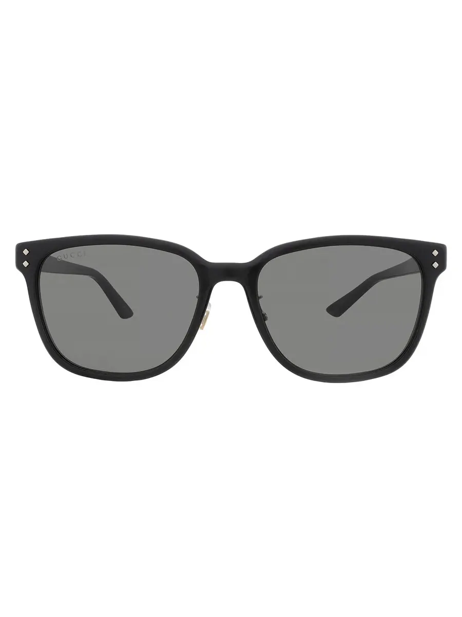 Мужские солнцезащитные очки Gucci Grey Square GG1896SK 001 57 — изображение 1 из 5, черный