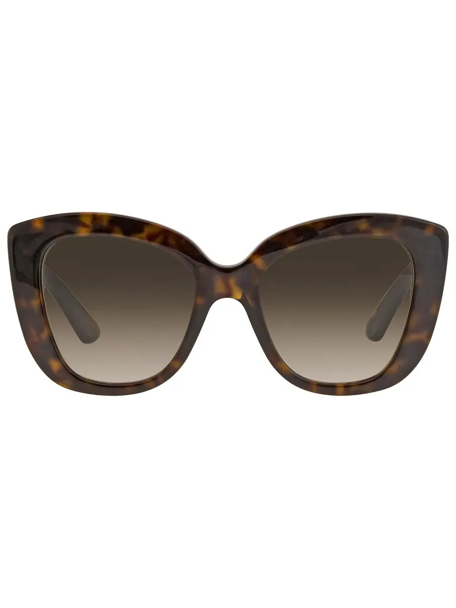 Женские солнцезащитные очки Gucci светло-коричневые с бабочкой GG0327S 002 52 — изображение 1 из 5, коричневый
