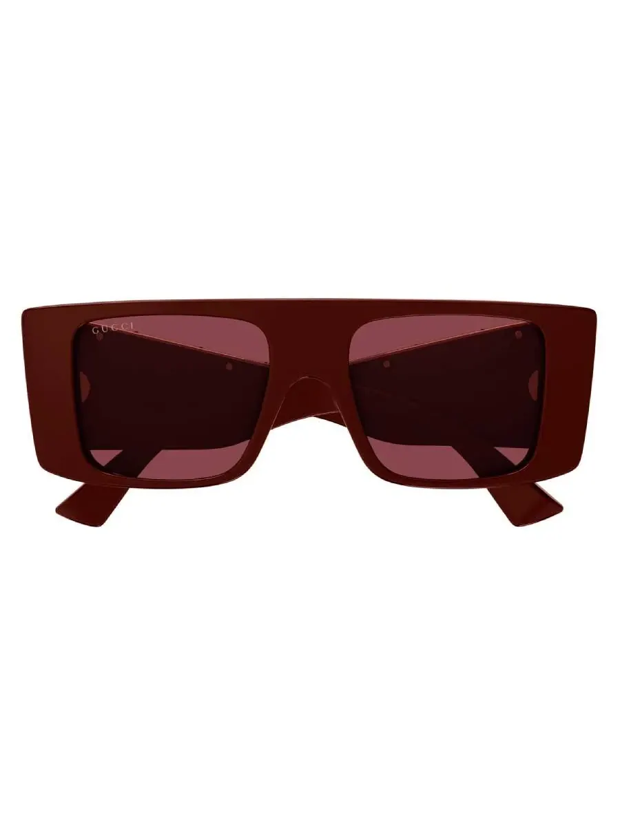 Мужские солнцезащитные очки Gucci Red Browline GG1888S 004 50 — изображение 1 из 4, бордовый