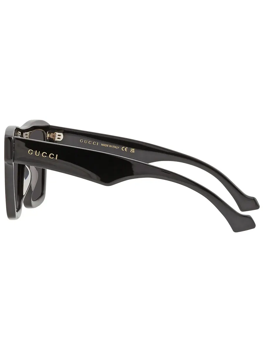 Солнцезащитные очки для мужчин Gucci Solid Grey Square GG0962S 005 55 — 4