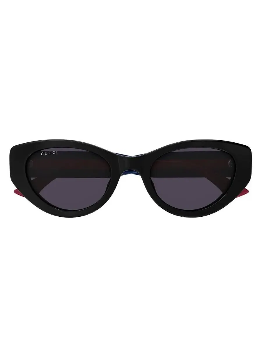 Женские солнцезащитные очки Gucci Violet Cat Eye GG1862S 004 52 — изображение 1 из 4, черный