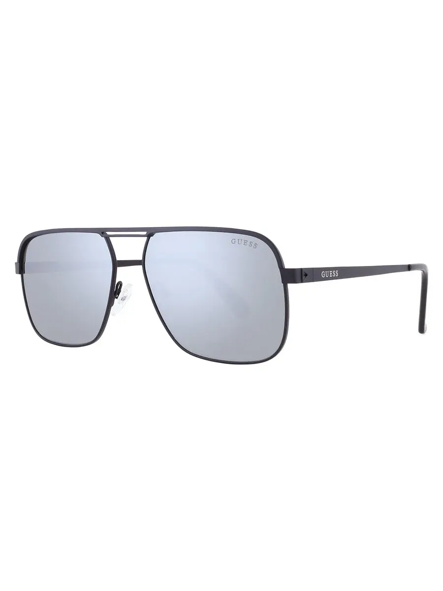 Очки солнцезащитные мужские Guess Green Mirror Navigator GU6939 02Q 58 — изображение 2 из 4, зеленый