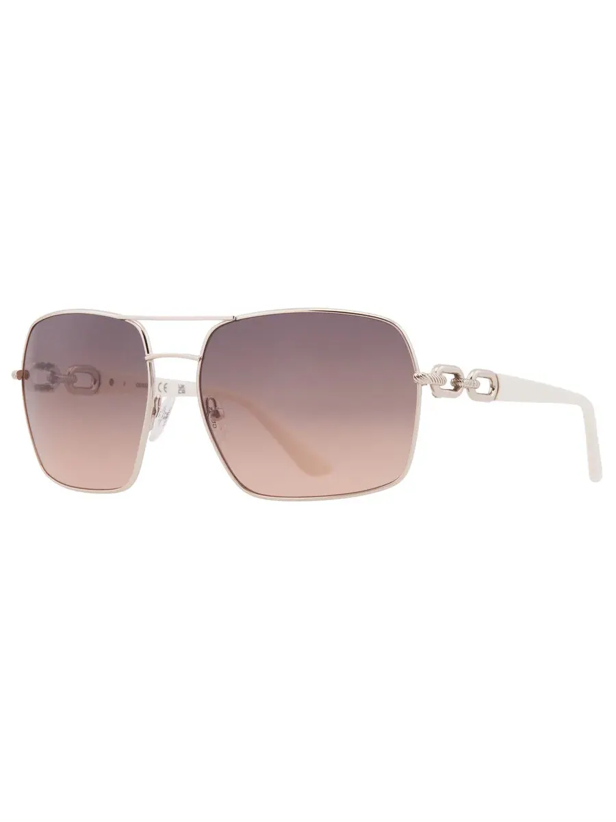 Женские солнцезащитные очки Guess Brown Gradient Navigator GU00159 32B 63 — изображение 2 из 4, коричневый