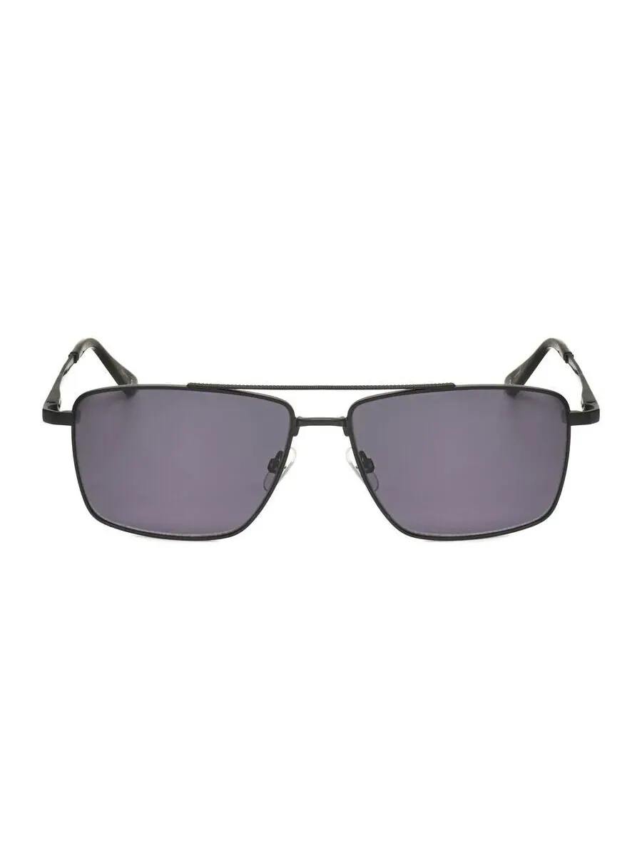 Мужские черные солнцезащитные очки-пилот Hackett HEKS1206 — серый