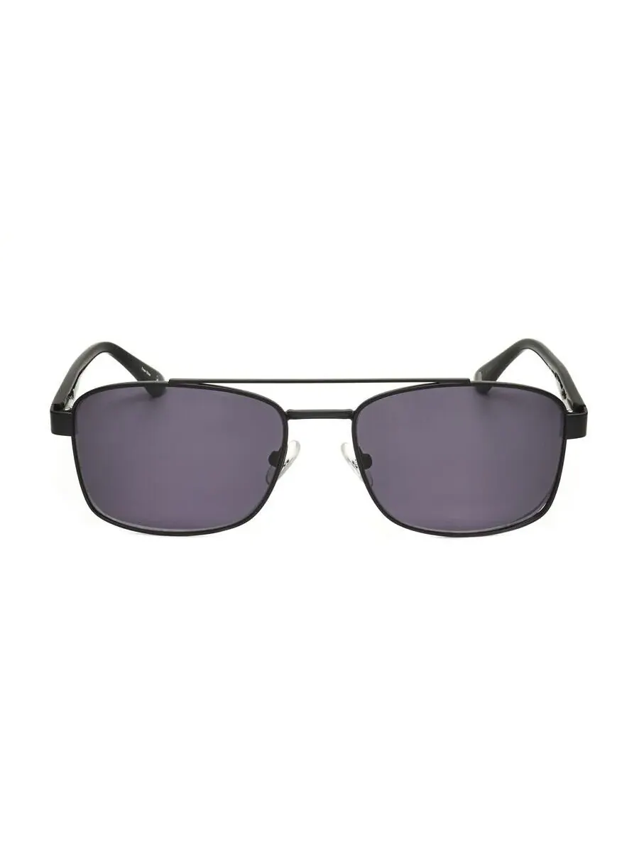 Мужские черные авиаторские солнцезащитные очки Hackett HEKS1261-002-1 — серый