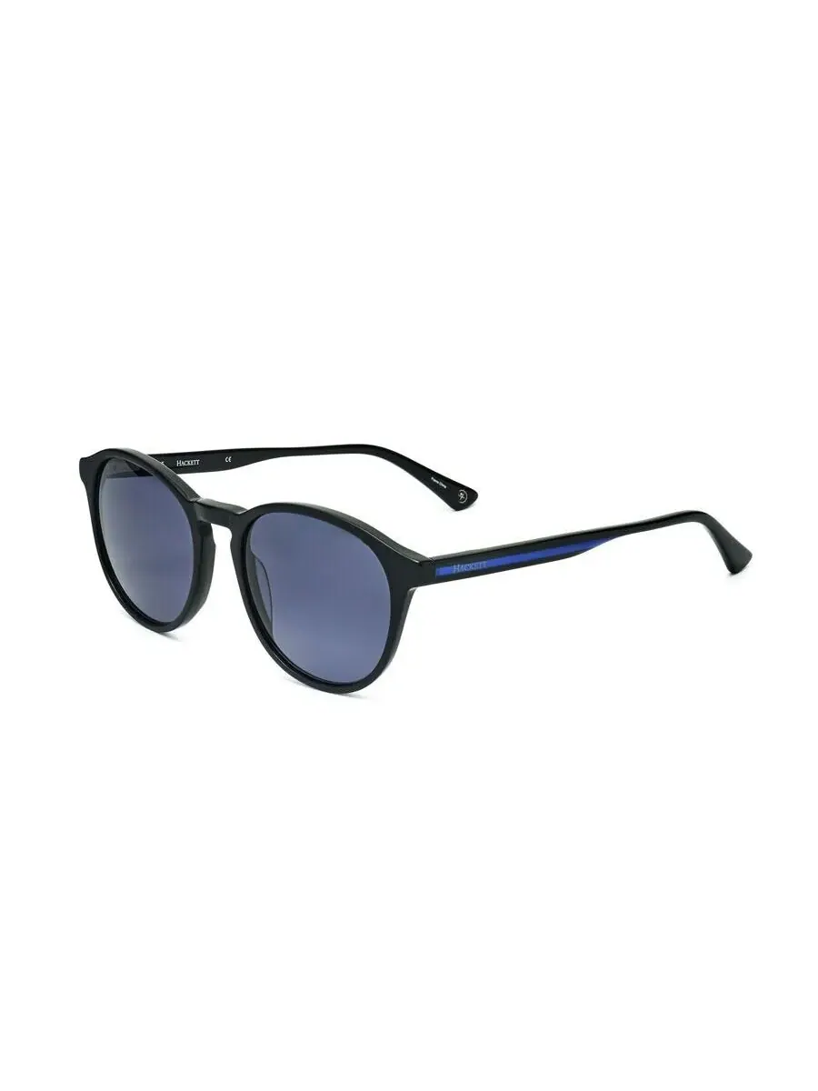 Мужские черные круглые солнцезащитные очки Hackett HEK1279-002-1 — изображение 2 из 3, синий