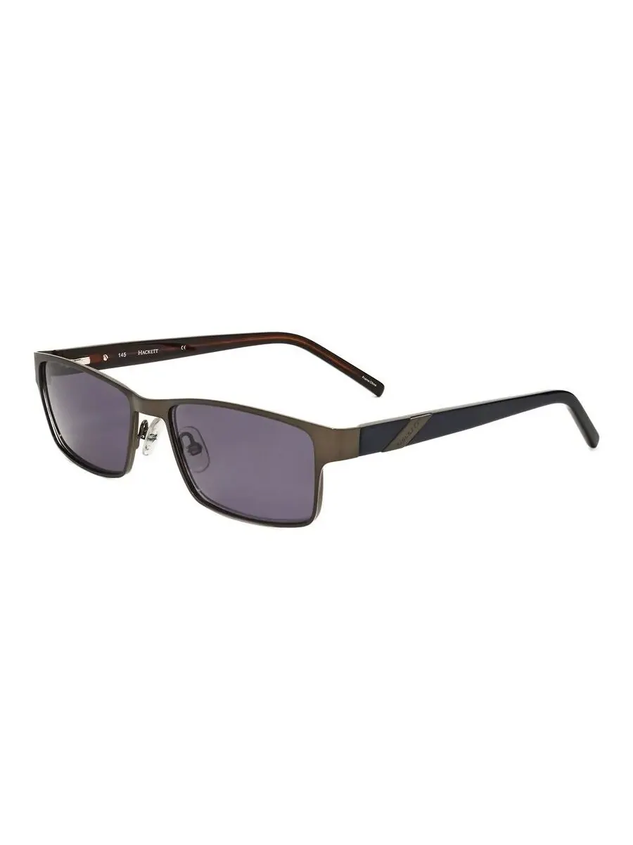 Мужские коричневые прямоугольные солнцезащитные очки Hackett HEKS1091-001-2 — изображение 2 из 3, серый