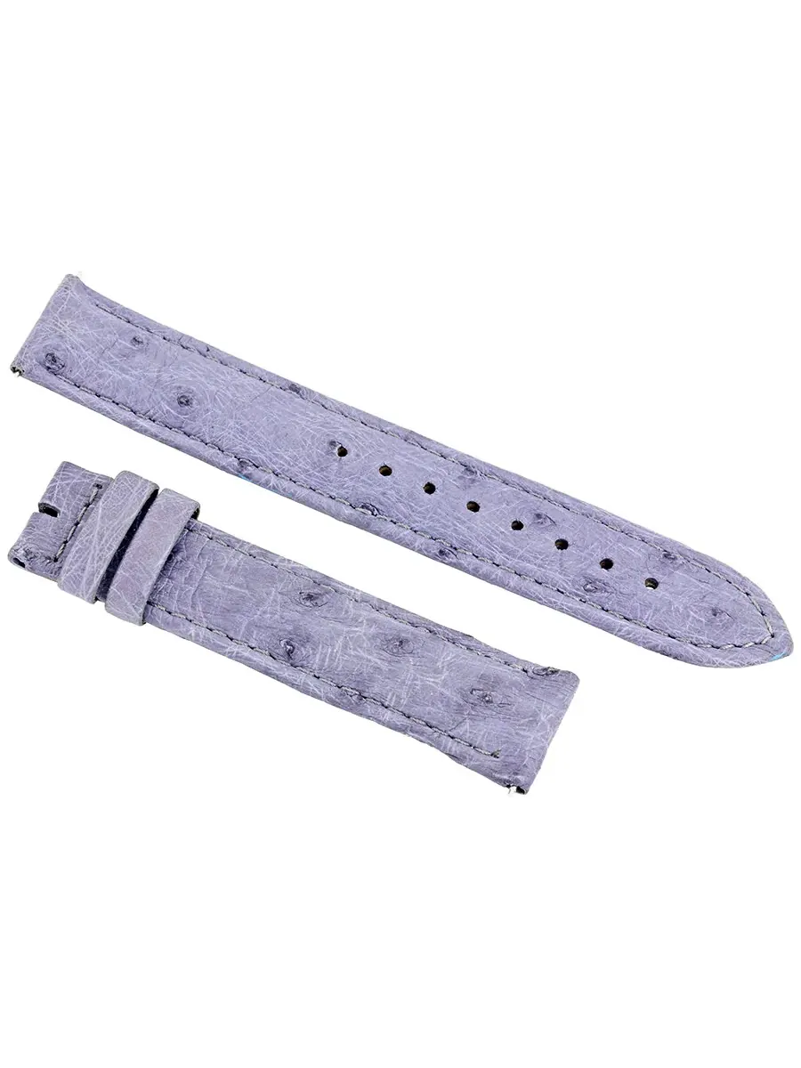 Ремешок Hadley Roma Agate Grey из страуса 186 мм — изображение 1 из 2, серый