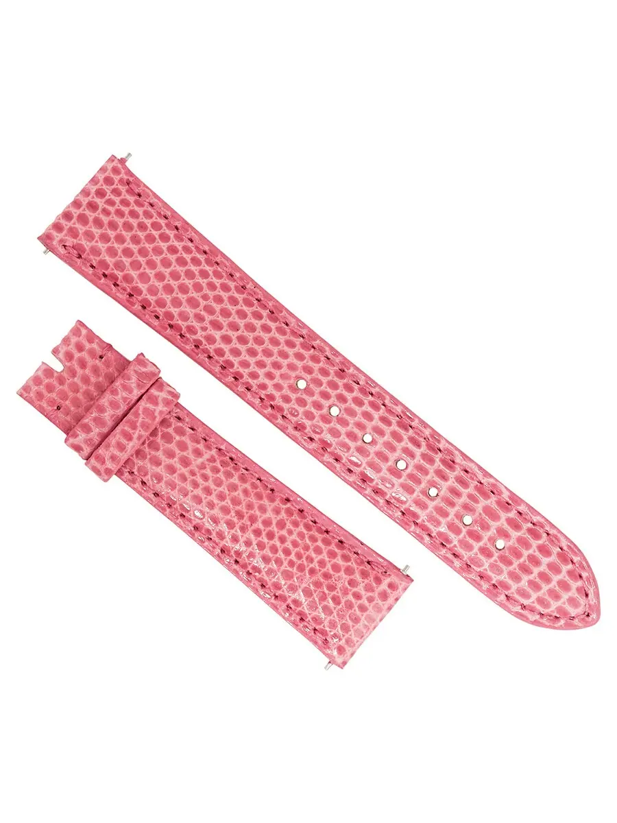 Ремешок из кожи ящерицы с блестящей поверхностью Hadley Roma Shiny Bubble Gum — изображение 1 из 2, розовый