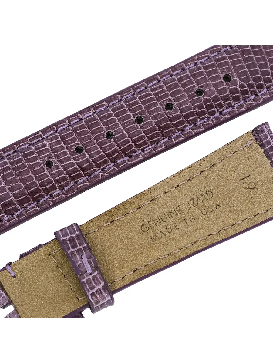 Ремешок из кожи ящерицы Hadley Roma Shiny Grape — изображение 3 из 3, фиолетовый