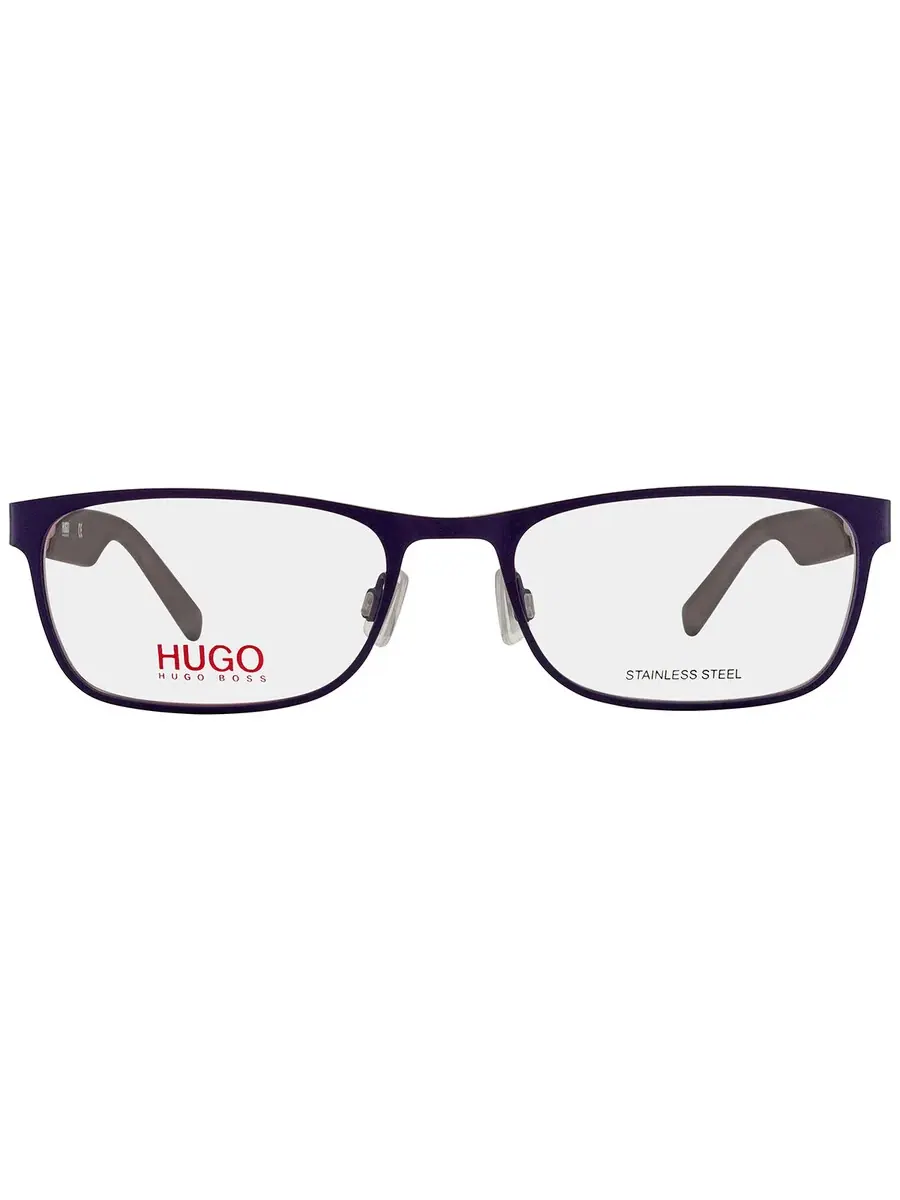Мужские очки Hugo Boss Demo Rectangular HG 0209 04NZ 54 — изображение 1 из 5, синий/серый