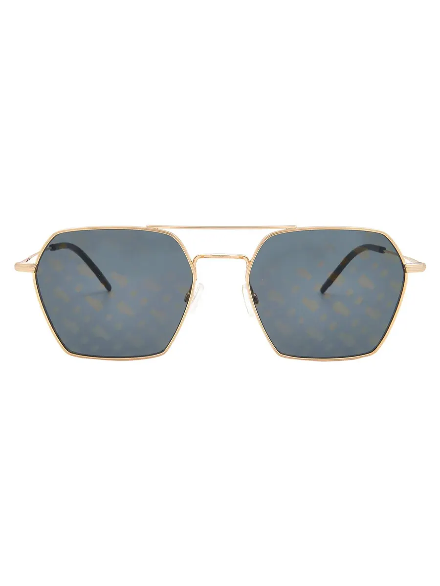Женские солнцезащитные очки Hugo Boss Gold Decor Navigator BOSS 1533/S 0000/7Y 54 — изображение 1 из 5, розовый золотистый