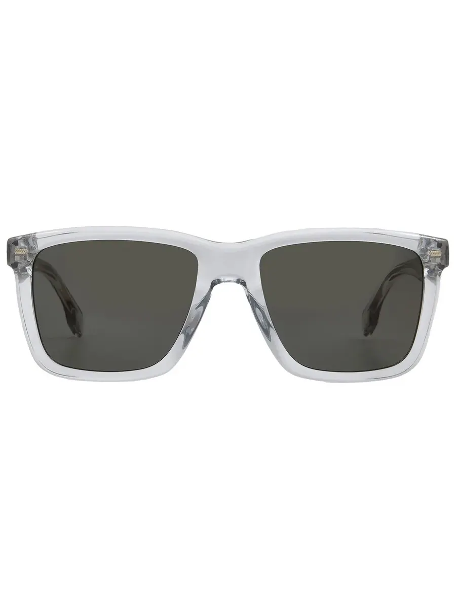 Солнцезащитные очки мужские Hugo Boss Green Gold Mirror Square BOSS 1317/S 0KB7/CW 55 — изображение 1 из 5, серый