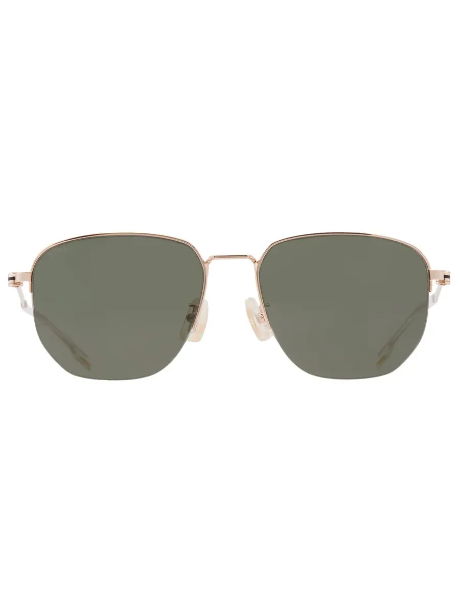 Мужские солнцезащитные очки Hugo Boss Green Square BOSS 1538/F/SK 0J5G/QT 57 — изображение 1 из 5, золото