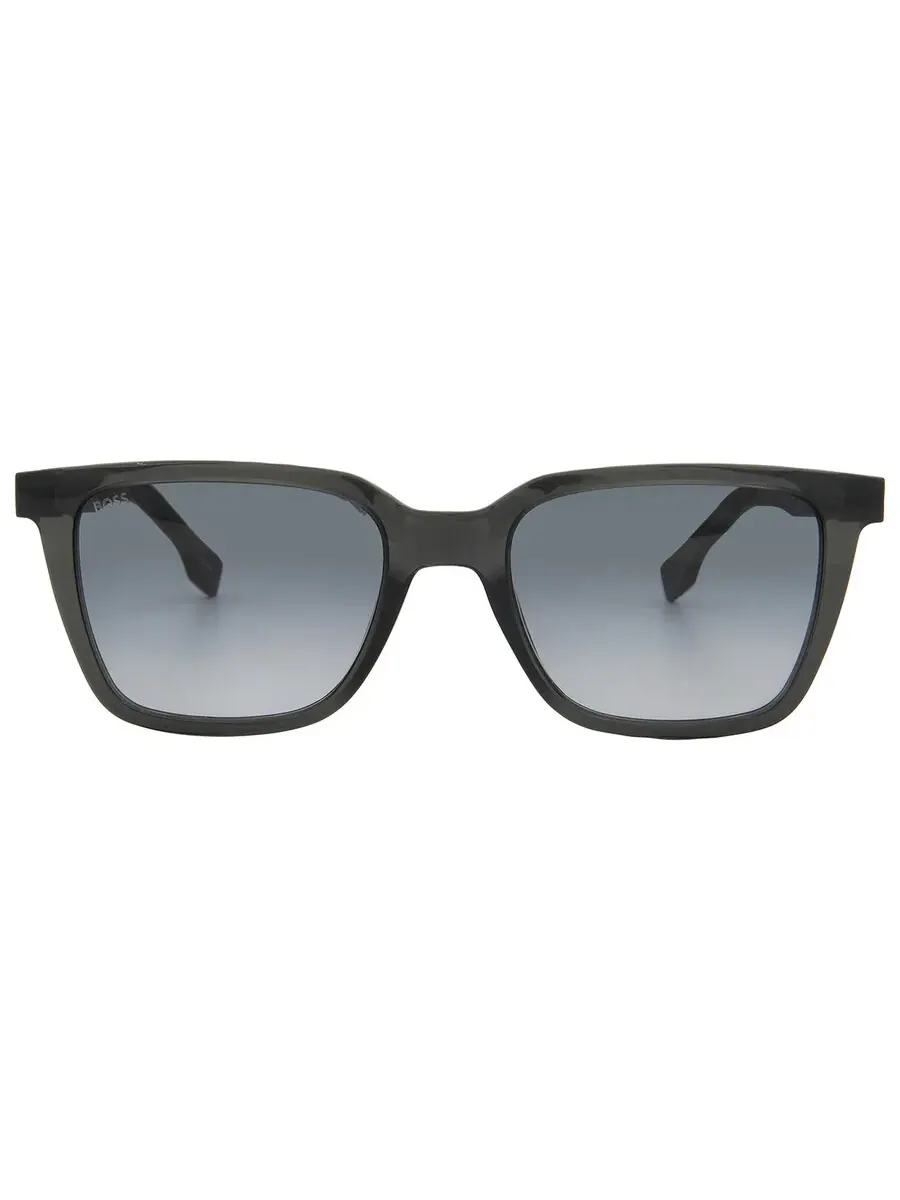 Мужские солнцезащитные очки Hugo Boss серого цвета с квадратной формой BOSS 1574/S 0KB7/9O 53 — изображение 1 из 5, серый
