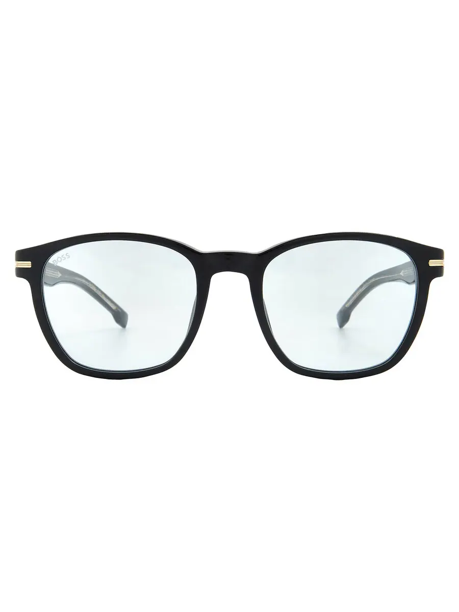 Мужские солнцезащитные очки Hugo Boss Grey Square BOSS 1505/S 0807/1N 52 — изображение 1 из 5, черный