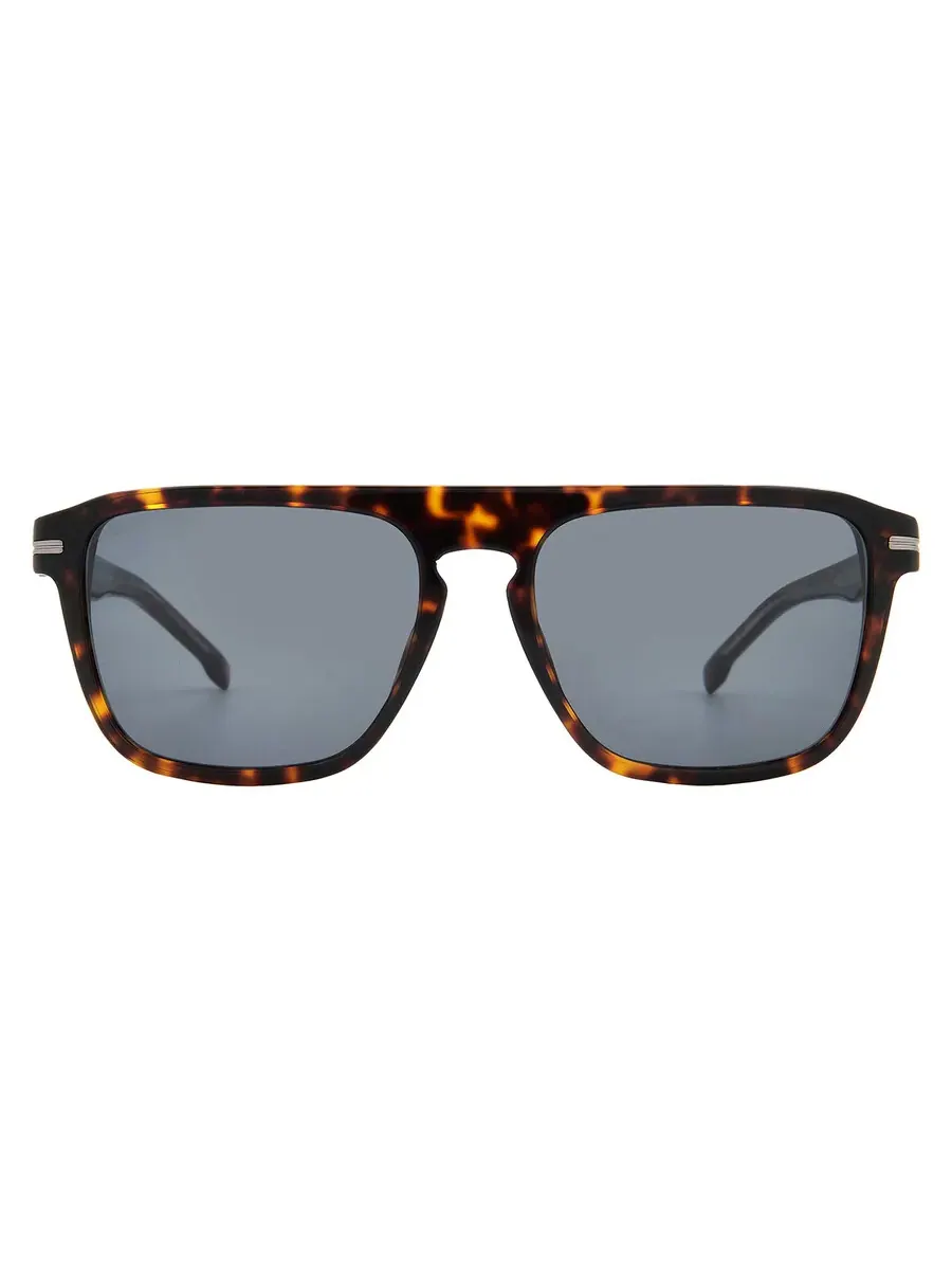 Солнцезащитные очки Hugo Boss Grey Square для мужчин BOSS 1599/S 0086/IR 56 — коричневый