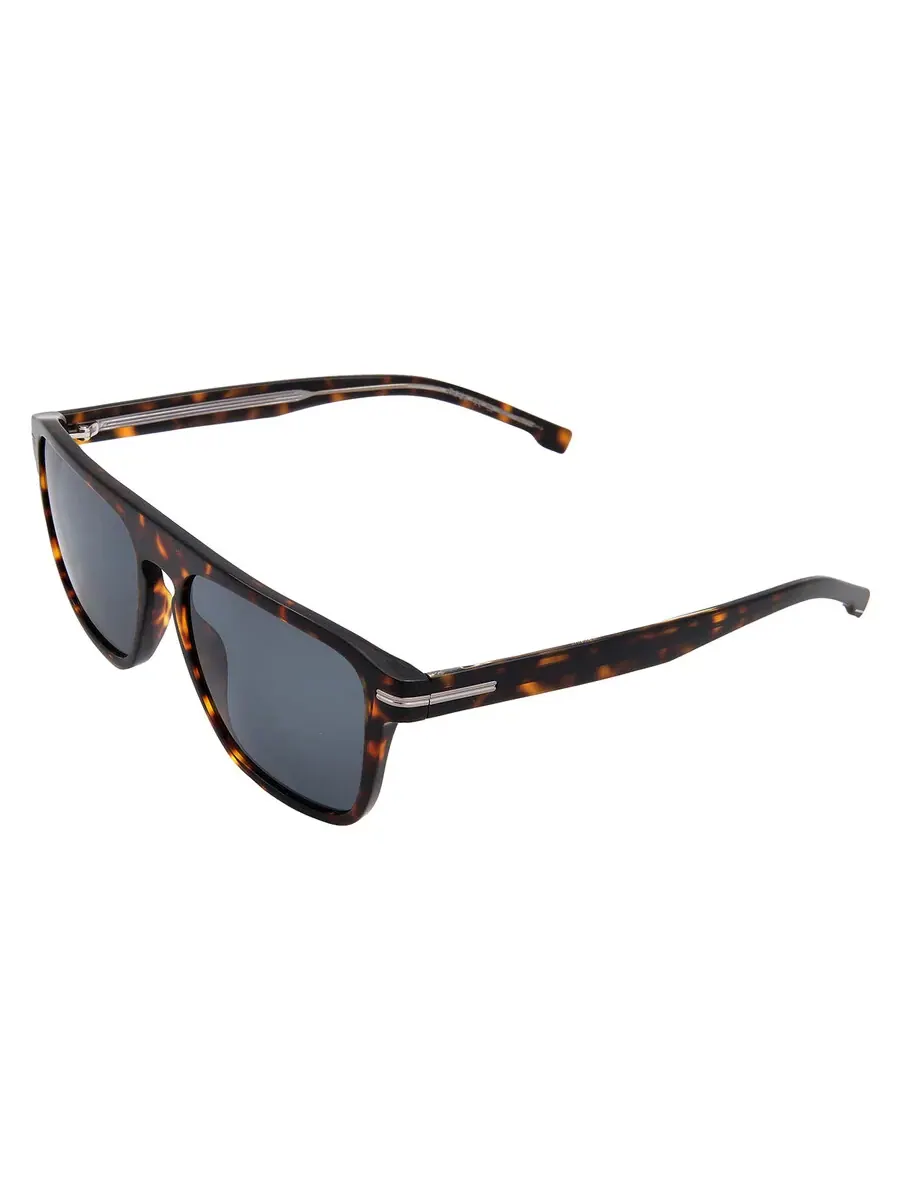 Солнцезащитные очки Hugo Boss Grey Square для мужчин BOSS 1599/S 0086/IR 56 — изображение 4 из 5, хавана