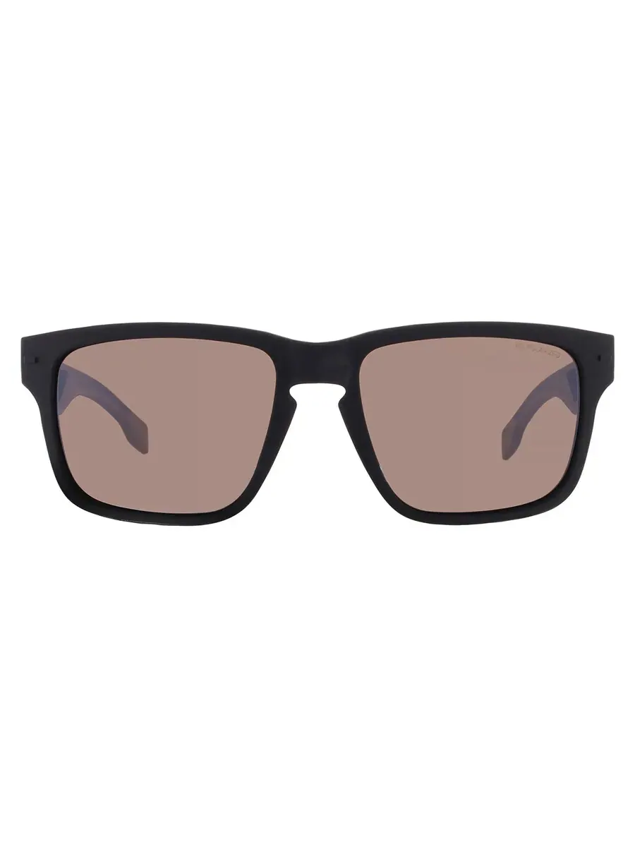 Мужские поляризованные солнцезащитные очки Hugo Boss BOSS 1497/S 0087/6A 55, коричневые квадратные — изображение 1 из 5