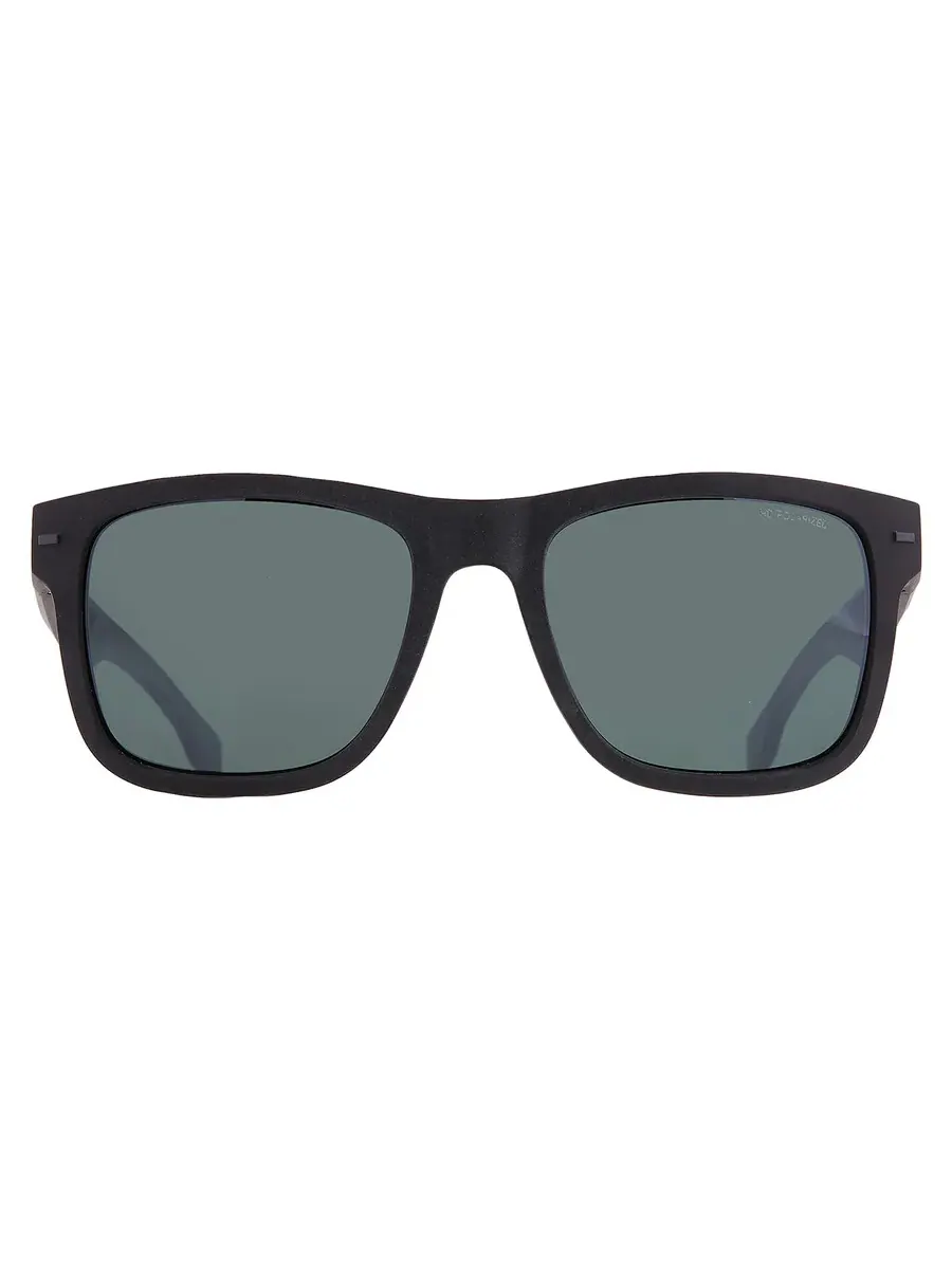 Солнцезащитные очки для мужчин Hugo Boss Polarized Green Sport BOSS 1496/S 0O6W/HC 55 — изображение 1 из 5, черный