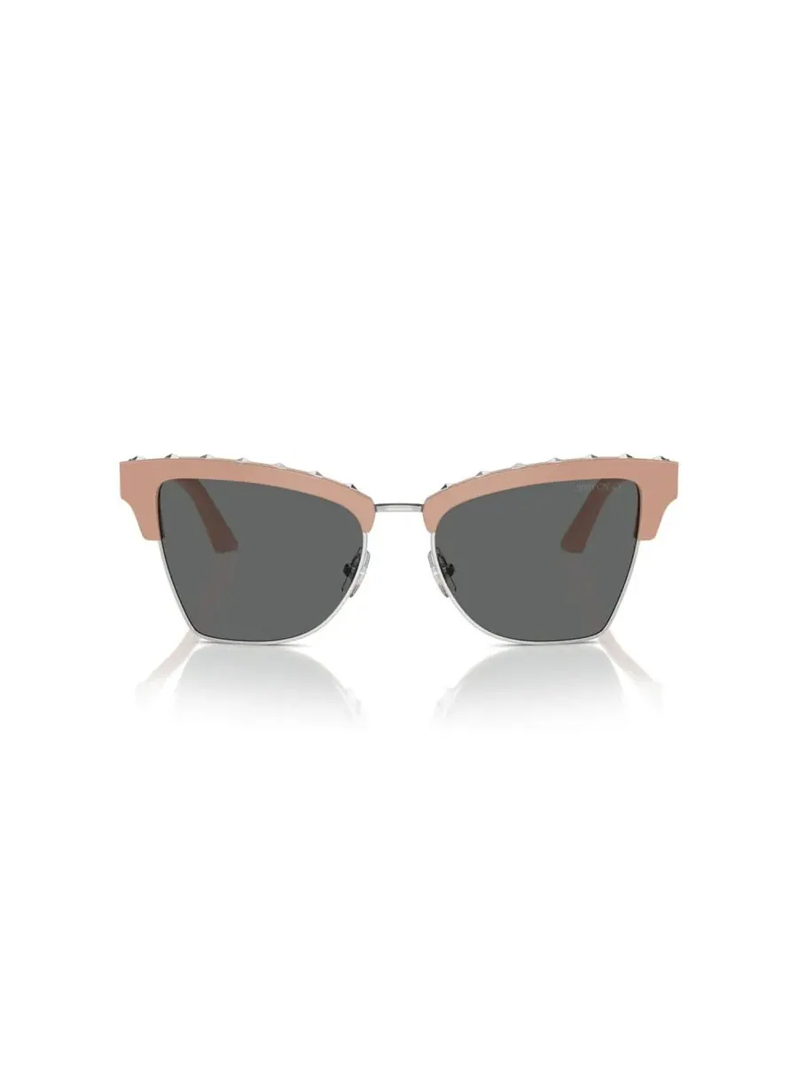 Женские солнцезащитные очки Jimmy Choo Grey Butterfly JC50145 019875 54 — изображение 1 из 3, розовый