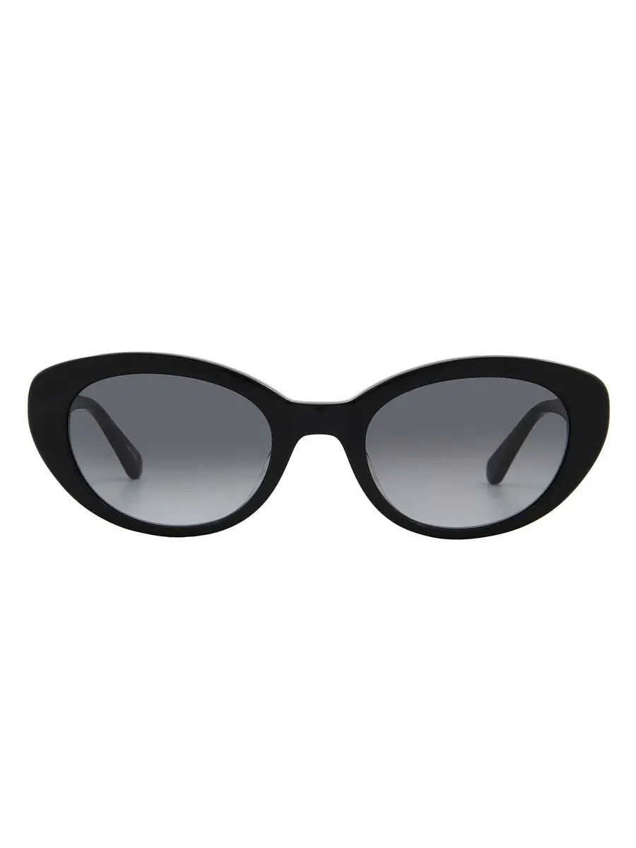 Солнцезащитные очки Kate Spade серого овального цвета CRYSTAL/S 0807/9O — изображение 1 из 4, черный