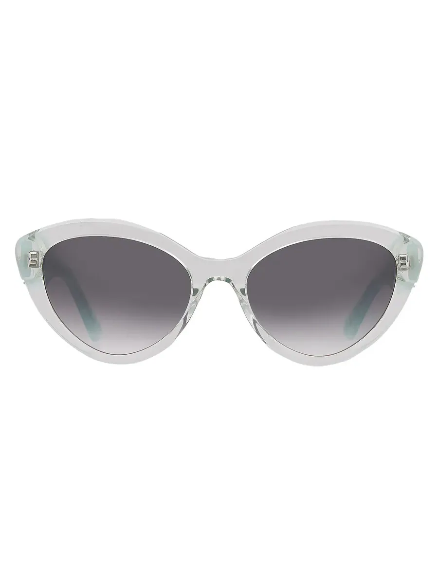 Серые женские солнцезащитные очки в форме кошачьего глаза Kate Spade JUNI/G/S 0ZI9/9O 55 — изображение 1 из 4, бирюзовый