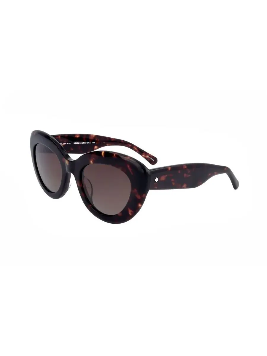 Женские коричневые солнцезащитные очки в форме кошачьего глаза Kate Spade CAPRI/G/S — 2