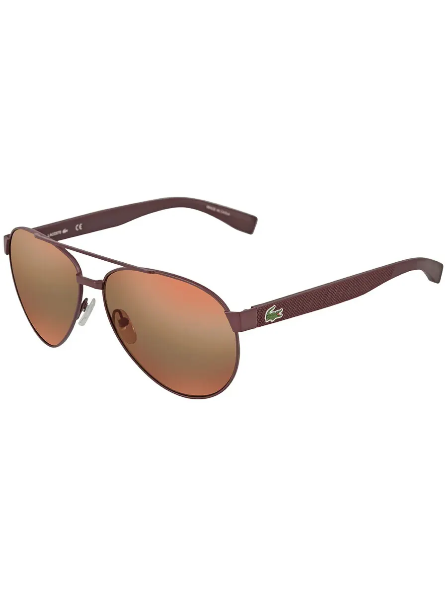 Солнцезащитные очки Lacoste Brown Pilot унисекс L185S 615 60 — изображение 2 из 3, коричневый