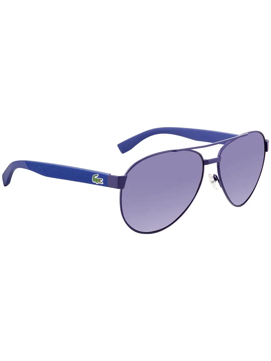 Солнцезащитные очки Lacoste Purple Pilot унисекс L185S 424 60 — изображение 2 из 4, фиолетовый