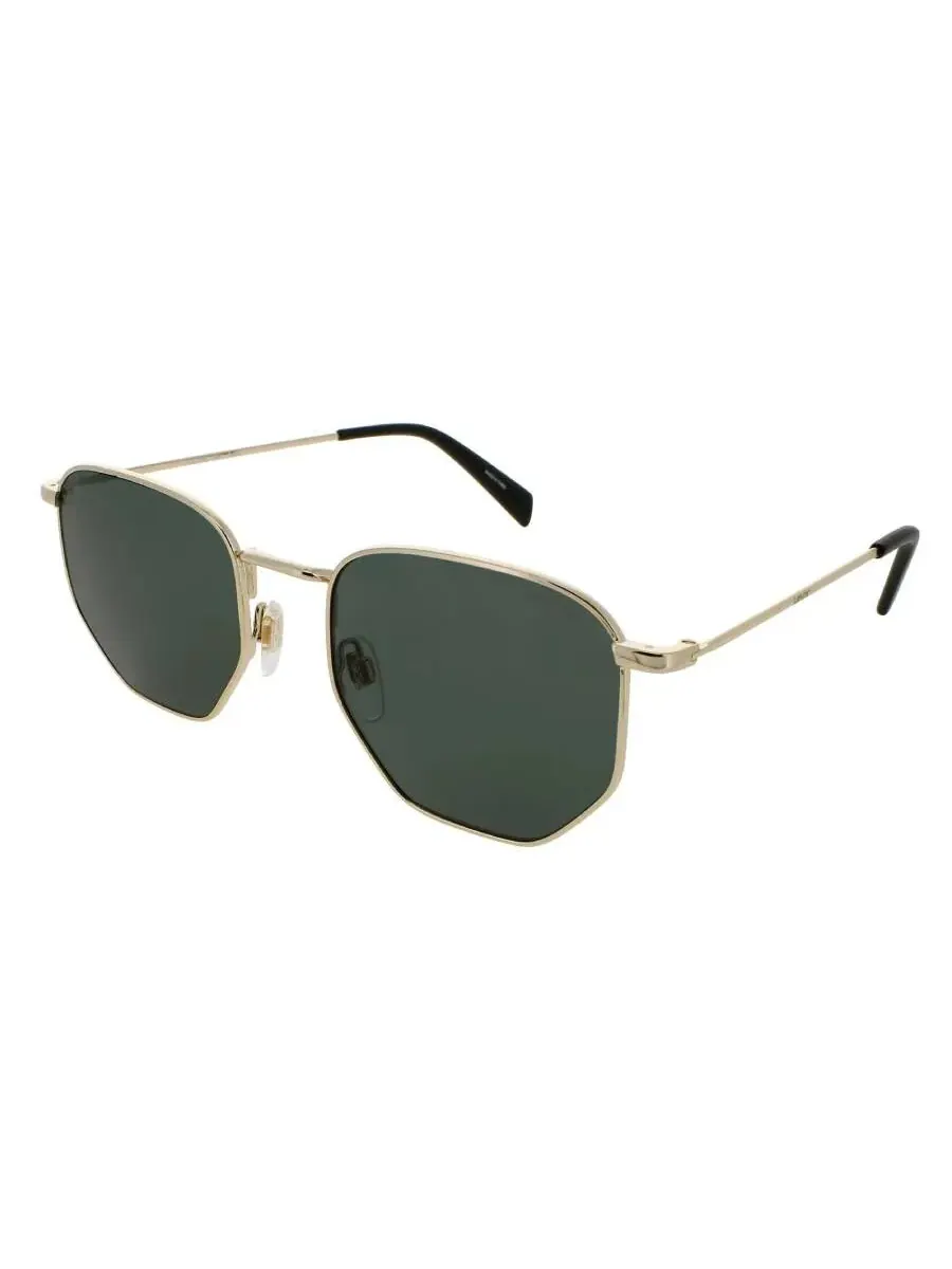 Солнцезащитные очки унисекс Levi's Green Geometric LV 1004/S 0J5G-QT — изображение 1 из 1, золото