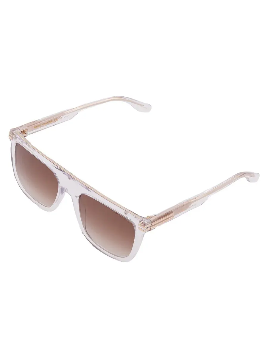 Мужские солнцезащитные очки Marc Jacobs Brown Gradient Browline MARC 586/S 0900/HA 56 — изображение 3 из 5, прозрачный