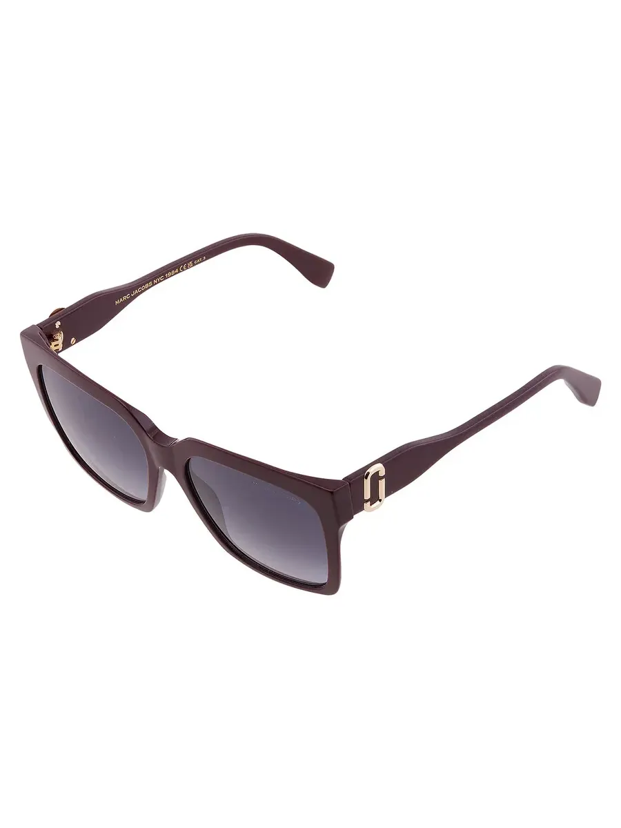 Женские спортивные солнцезащитные очки Marc Jacobs темно-серого цвета MARC 764/S LHF 57 — изображение 3 из 5, бордовый