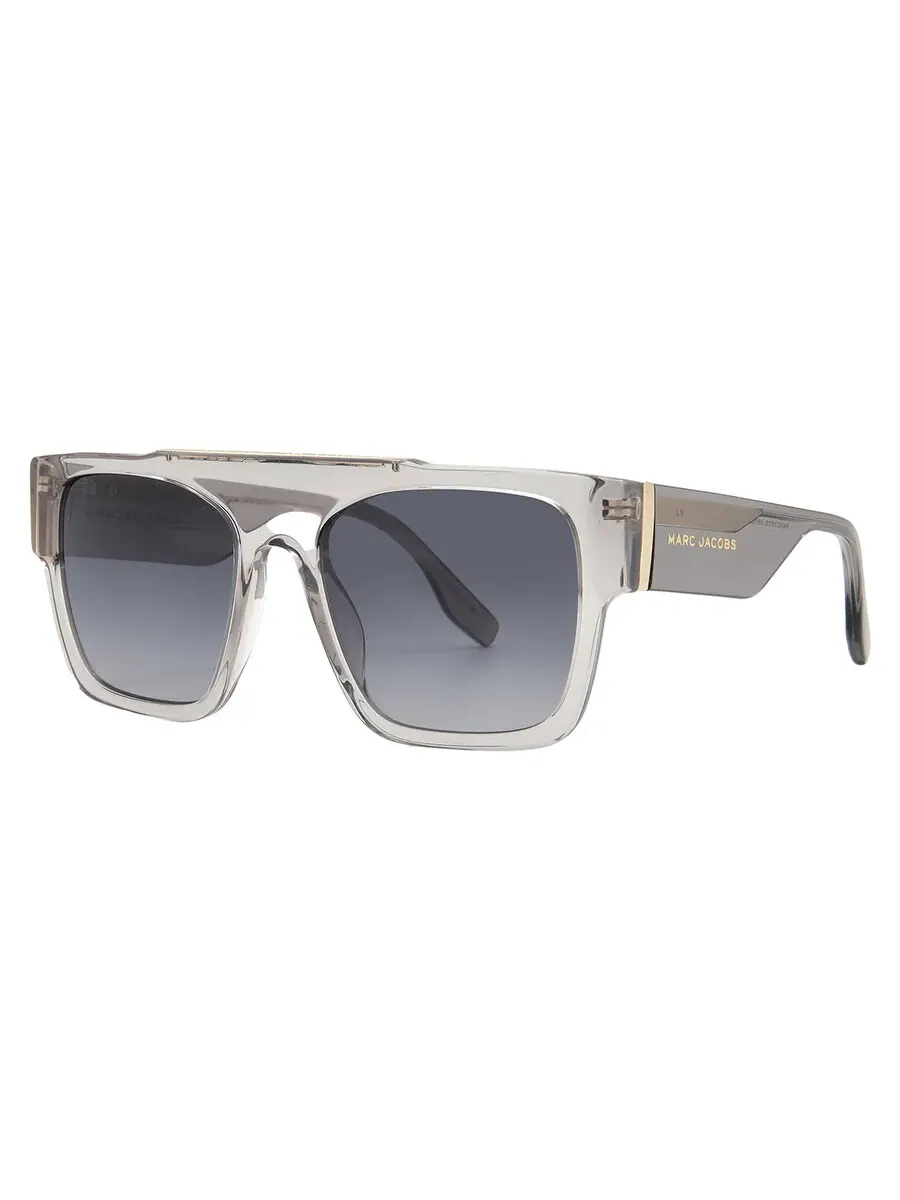 Мужские солнцезащитные очки Marc Jacobs Dark Grey Shaded Browline MARC 757/S 0KB7/9O 53 — изображение 2 из 5, серый