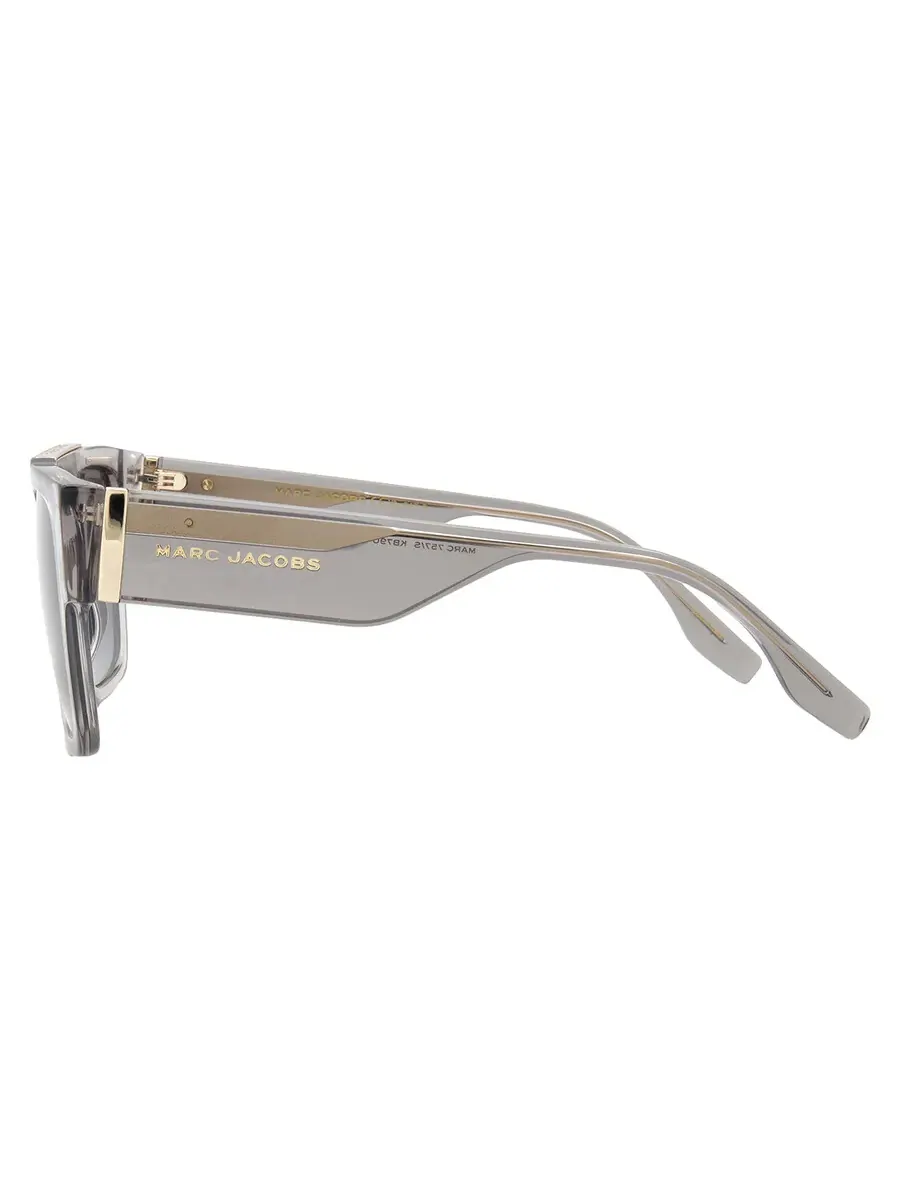 Мужские солнцезащитные очки Marc Jacobs Dark Grey Shaded Browline MARC 757/S 0KB7/9O 53 — изображение 3 из 5, серый