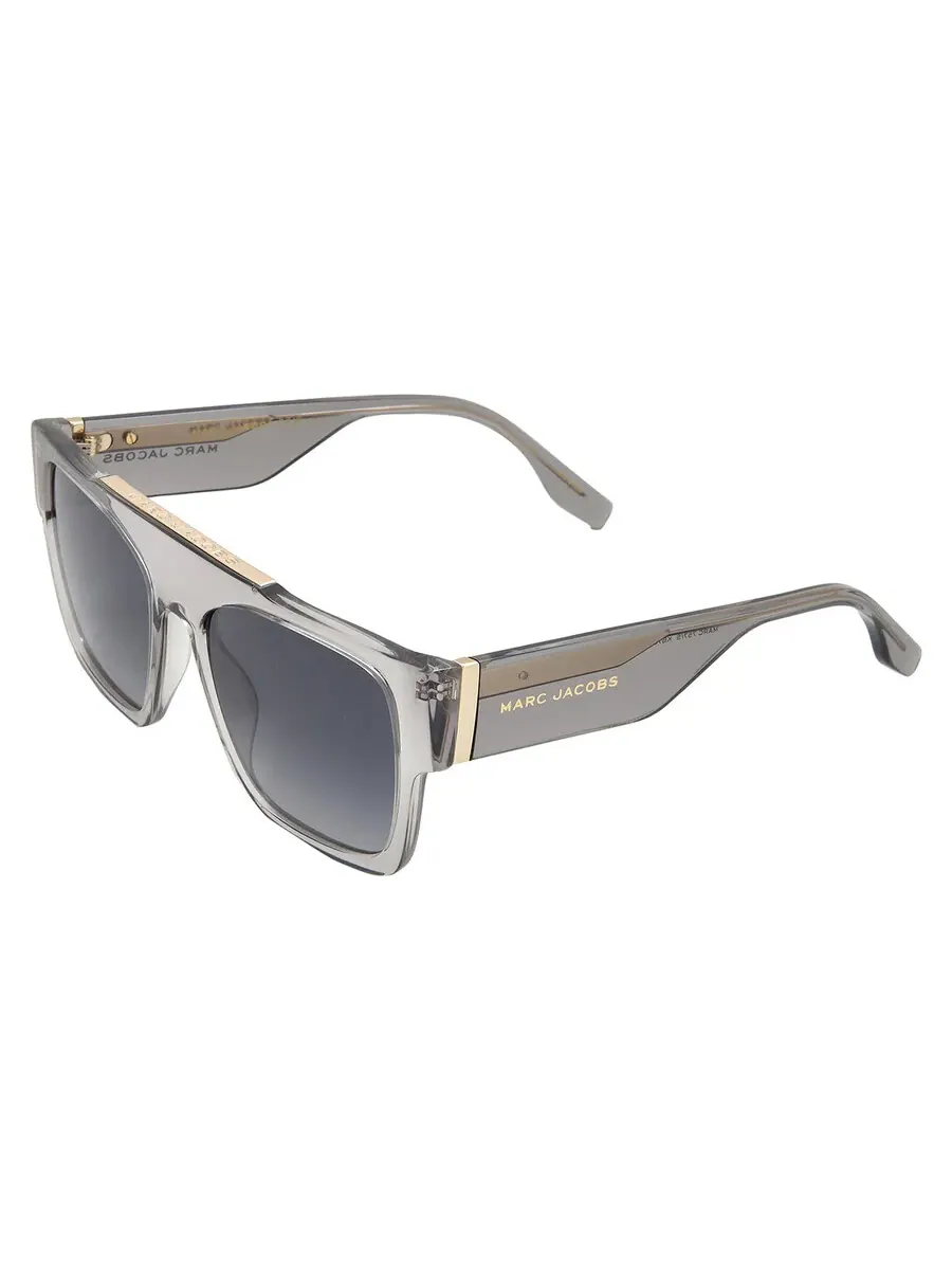 Мужские солнцезащитные очки Marc Jacobs Dark Grey Shaded Browline MARC 757/S 0KB7/9O 53 — изображение 4 из 5, серый
