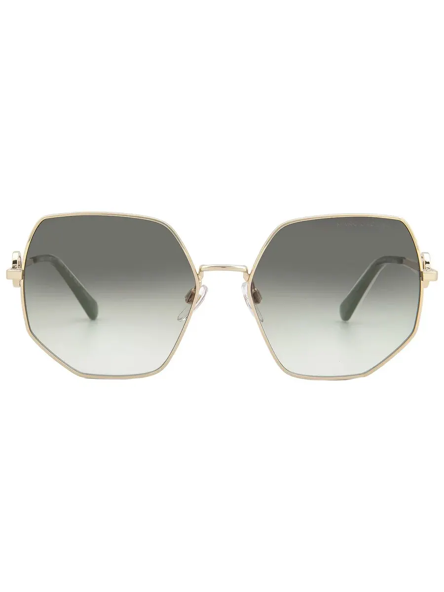 Женские солнцезащитные очки Marc Jacobs серо-зеленого градиента с бабочкой MARC 730/S 0PEF/9K 59 — изображение 1 из 6, золото