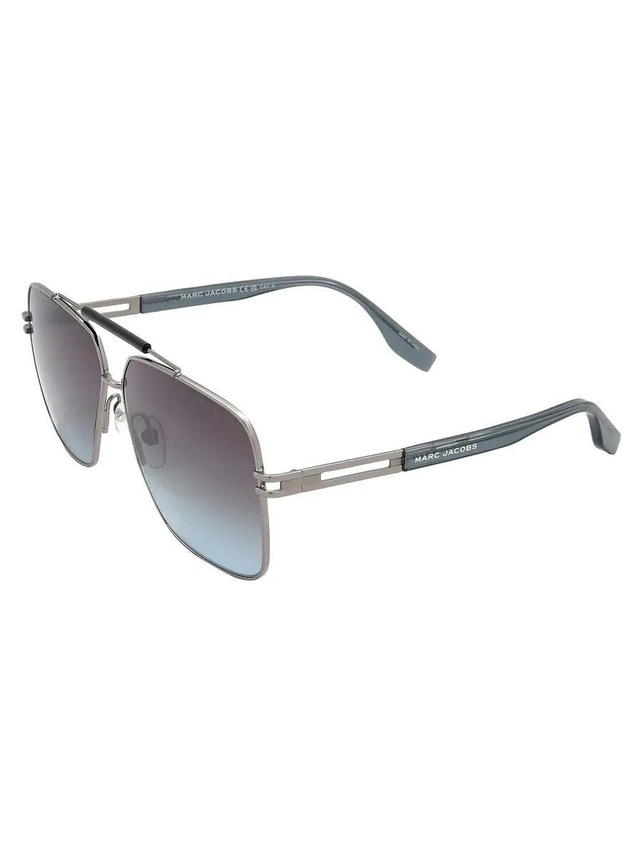 Мужские солнцезащитные очки Marc Jacobs серо-голубого градиента Navigator MARC 716/S 0KB7/98 62 — изображение 4 из 5, серый