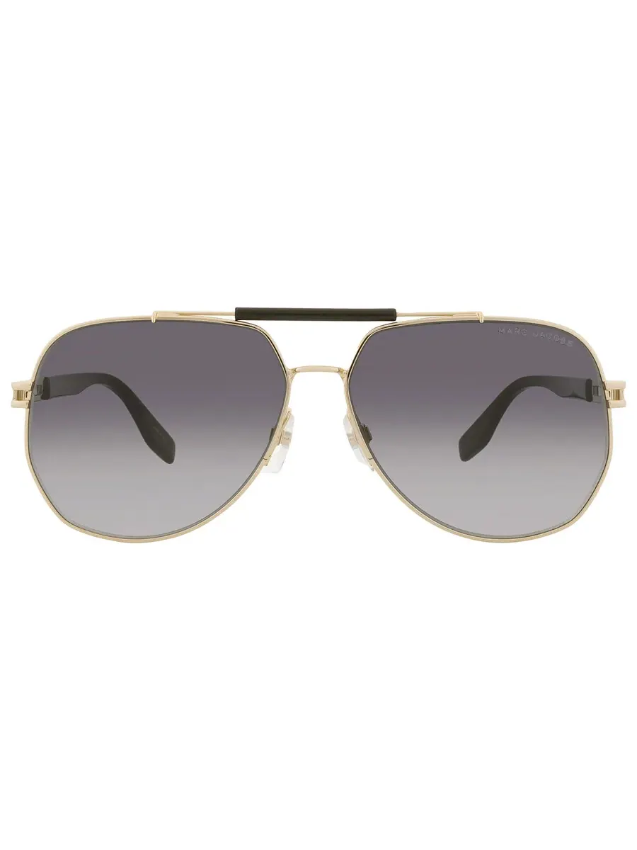 Мужские солнцезащитные очки Marc Jacobs Grey Gradient Pilot MARC 673/S 0807/9O 61, золотой/черный — изображение 1 из 5