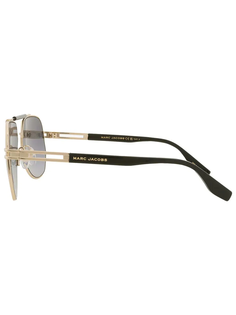 Мужские солнцезащитные очки Marc Jacobs Grey Gradient Pilot MARC 673/S 0807/9O 61, золотой/черный — изображение 4 из 5