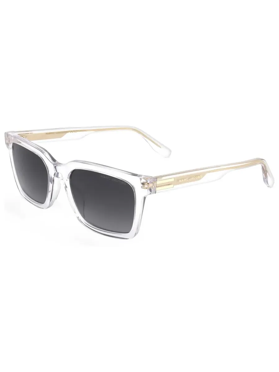 Мужские прямоугольные солнцезащитные очки Marc Jacobs серого градиента MARC 719/S 0900/9O 53 — изображение 2 из 4, прозрачный
